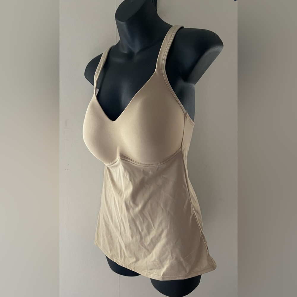 Rhonda Shear Nude Padded Shape Wear Camisole Size Large